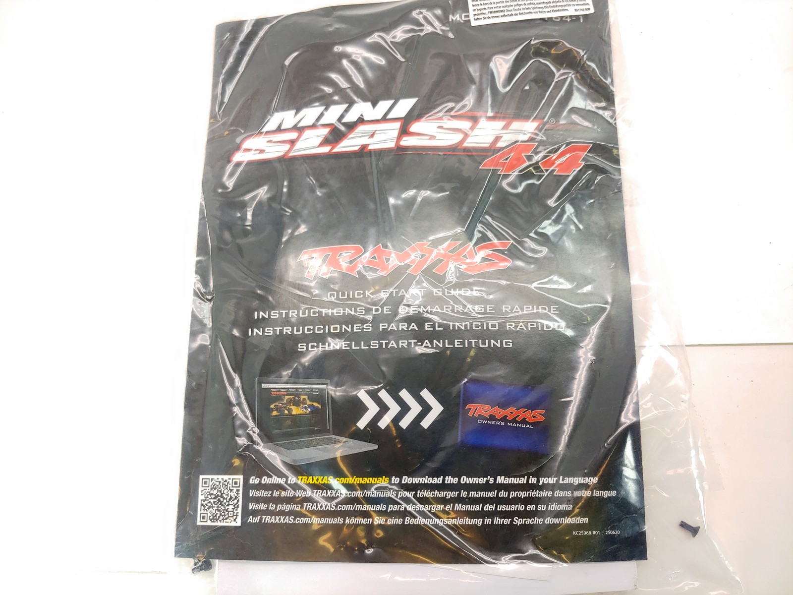 NEW: Traxxas Mini Slash 4X4 108164-1 Complete Roller Slider Chassis w/ Servo