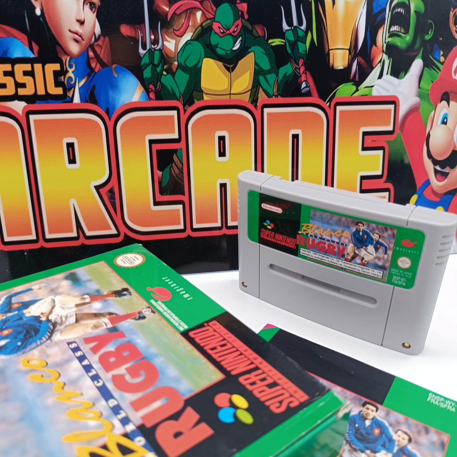 SUPER NINTENDO - BLANCO WORLD CLASS RUGBY (occasion - complet)