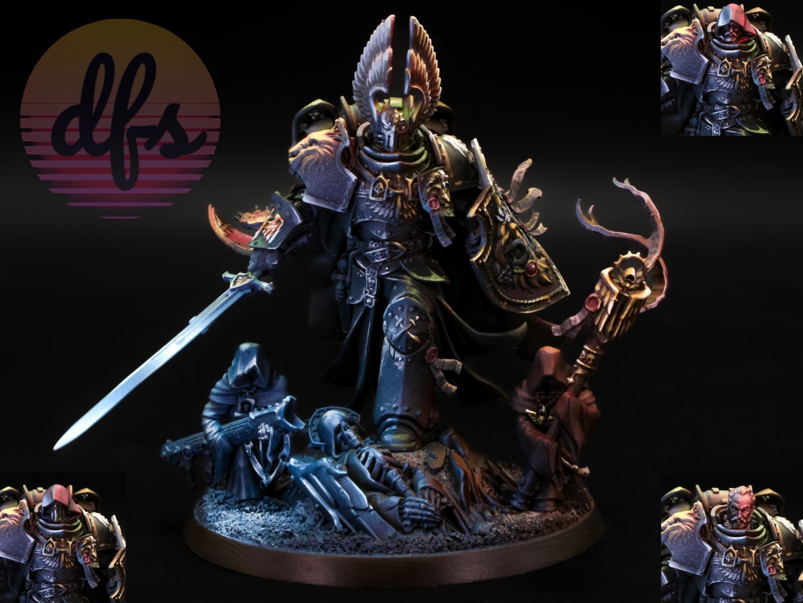 León El'Johnson Ángeles Oscuros Warhammer 40k (Todas las Cabezas Magnetizadas) - Comisión