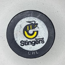 Rare Vintage Cincinnati Stingers CHL Official Game Hockey Puck 1979-80 Canada