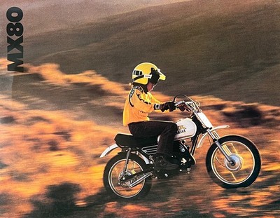 1980 Yamaha MX80 4-page brochure  LIT-11119-60-00 MX 80 NOS, NOT REPRO