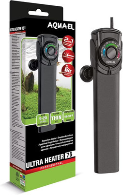 Aquael 2 in 1 Ultra 75W Aquarium Heater NEW Electronic Freshwater