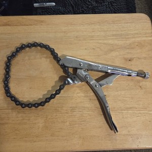 Vintage Petersen-Dwitt 20-R Chain Strap Pipe Wrench Vise-Grip Pliers Made in USA