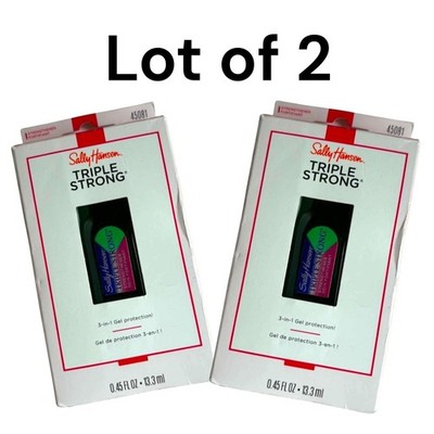 (Lot of 2) Sally Hansen Triple Strong Nail Strengthener 3 in 1 Gel Protection