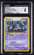 CGC 8 Metagross 11/107 EX Deoxys Holo Pokemon Card on eBay