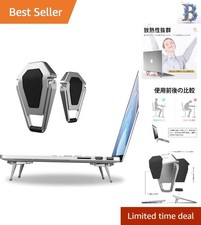 Ultra-Light Invisible Laptop Stand: Mini Cooling Pad for On-the-Go Professionals