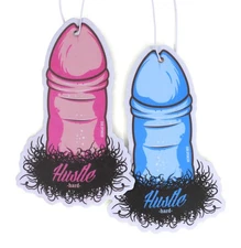 2x Thick Eggs Car Fragrance Tree Hustle Scent for Car Penis Shape Air Freshener