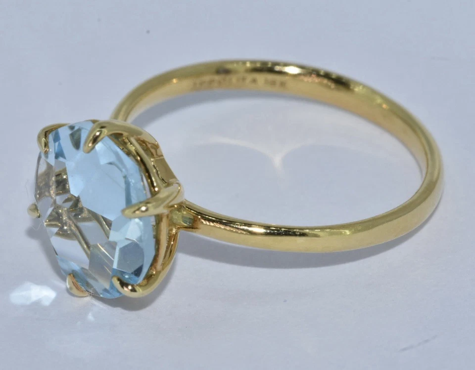 Anillo Topacio Azul Ippolita 18k Foto 3 de 4
