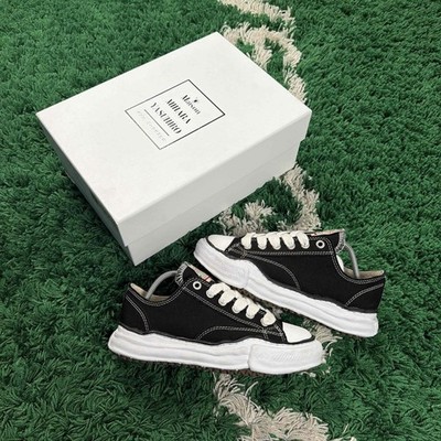 Size 7 - Maison Mihara Yasuhiro Peterson OG Sole Canvas Low Black