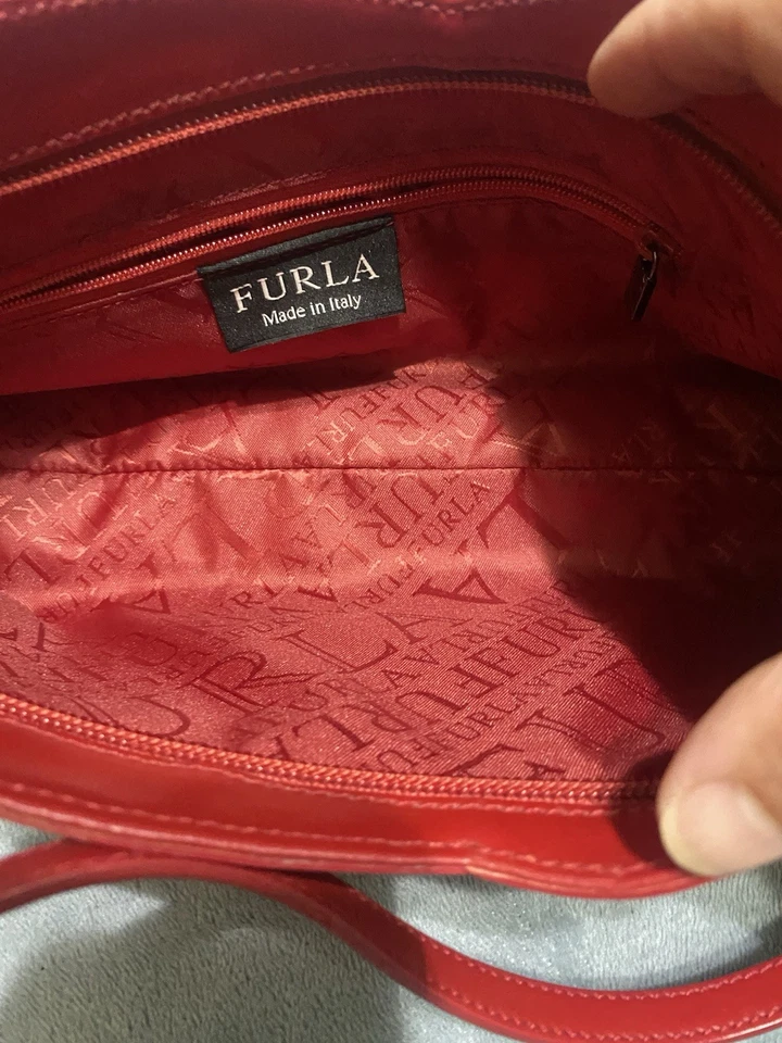 Mini monedero vintage rojo Furla Foto 4 de 4