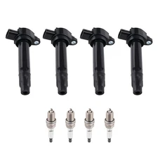 4x Ignition Coil & Spark Plug Set for 2011-2017 Mitsubishi Lancer RVR 2.0L UF589