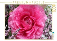 Calvendo Puzzle Perfect Ranunculus Flower | 1000 Pieces, Finished Size 25.2 × 18