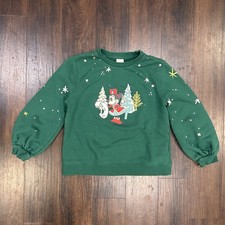 Disney Parks - Minnie Mouse - Christmas - Green Sweatshirt - Medium