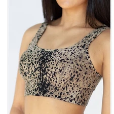 MICHI Basal Plantae Print Longline Bra Size Medium