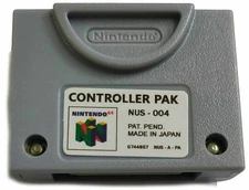 N64 Controller Pak Nintendo 64 Memory Card 256 KB - Tested CLEAN - FREE Shipping