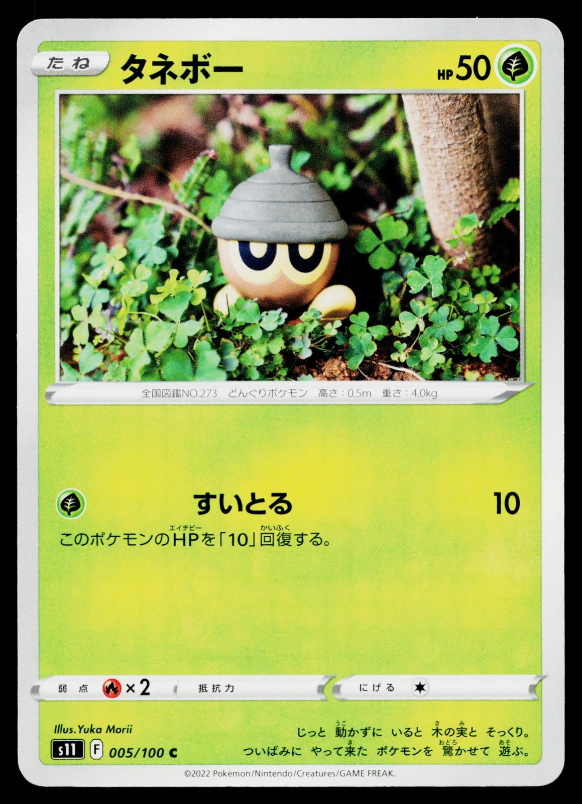 Seedot 005/100 Common Lost Abyss Pokemon Japanese Lightly Played