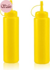 Squeeze Bottles for Sauces,Leak-Proof Condiment Dispenser, Bpa-Free Kitchen Rest