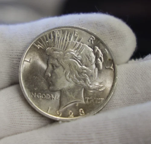 1923 US Peace Silver Dollar $1 Nice Unc..