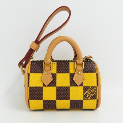 Louis Vuitton Pouch Damier Pop Mini Speedy M01694 Yellow Gold