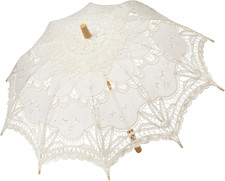 Lace Umbrella Parasol Vintage Wedding Bridal Umbrella for Decoration Photo Lady