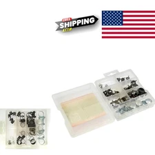 Plastic Storage Case Hose Clamp Assortment 32 Pieces for Convenient Organization