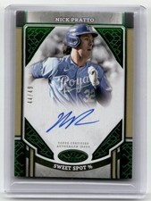 2024 Topps Tier One #ASA-NP Nick Pratto Stats Stars Autographs Green Foil #/49