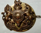WW1 BRITISH ARMY OFFICER MILITARY BRONZE CAP BADGE GENUINE WORLD WAR I