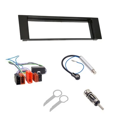AUDIOPROJECT Auto Radio Blende Set für Audi A4 B6 8E 8H Antennen Aktivsystem Adapter ISO DIN