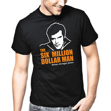 The Six Million Dollar Man Série Années 80 Culture Fan T-Shirt Cadeau Retro