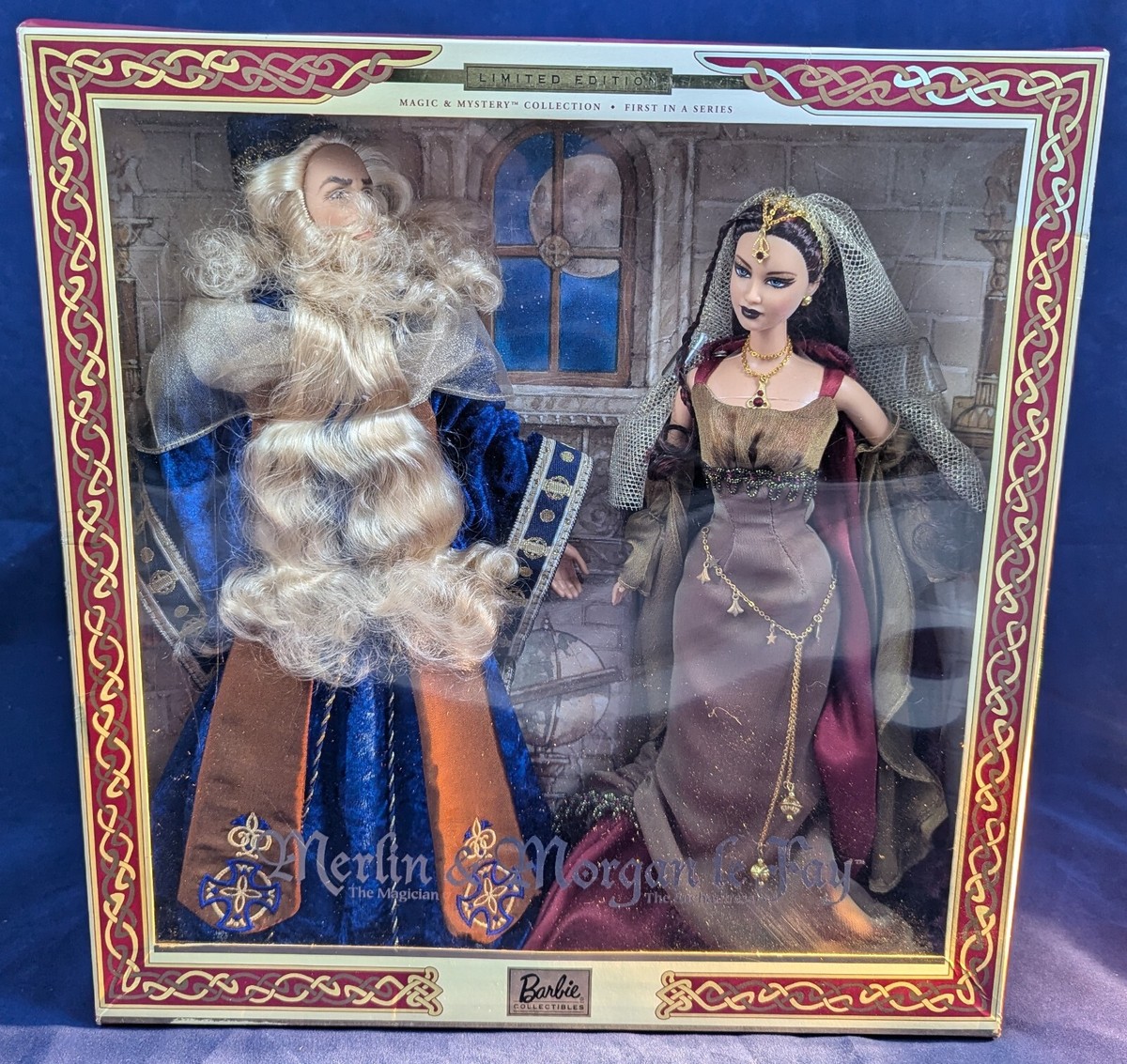 FrederikとEmma ミレニアムフィギュリン 2000年 2000 KEN & BARBIE AS MERLIN THE MAGICIAN AND MORGAN LE FAY LIMITED