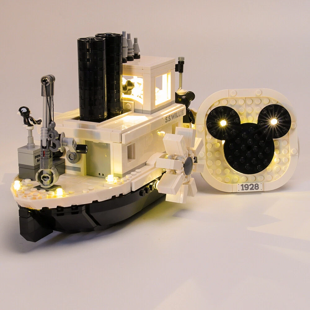LED light kit for Disney Mickey Mouse Steamboat Willie LEGOs 21317