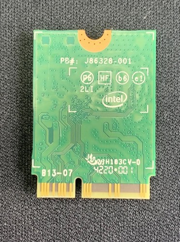 Tarjeta WiFi inalámbrica HP Pavilion 15,6" 15-cs3073cl fabricante de equipos originales AX201NGW L57250-005 01AX798 - Imagen 2 de 2