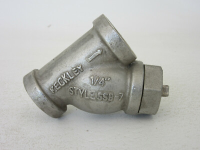 Keckley 1/4 NPT 316 Stainless Y Strainer Screen 600# STEAM CF8M Blow Off