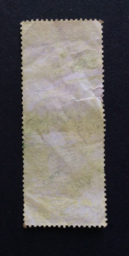 BroadviewStamps Ceylon revenue foreign bill. Used VG-F torn. - Picture 2 of 2