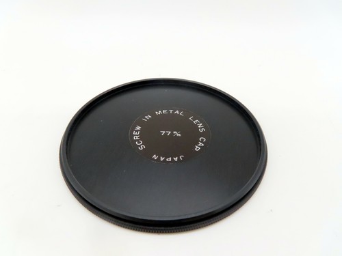 New 77mm Screw In Metal Lens Cap 2 Caps Made in Japan MFR #0LC-S770-00 - Picture 5 of 8