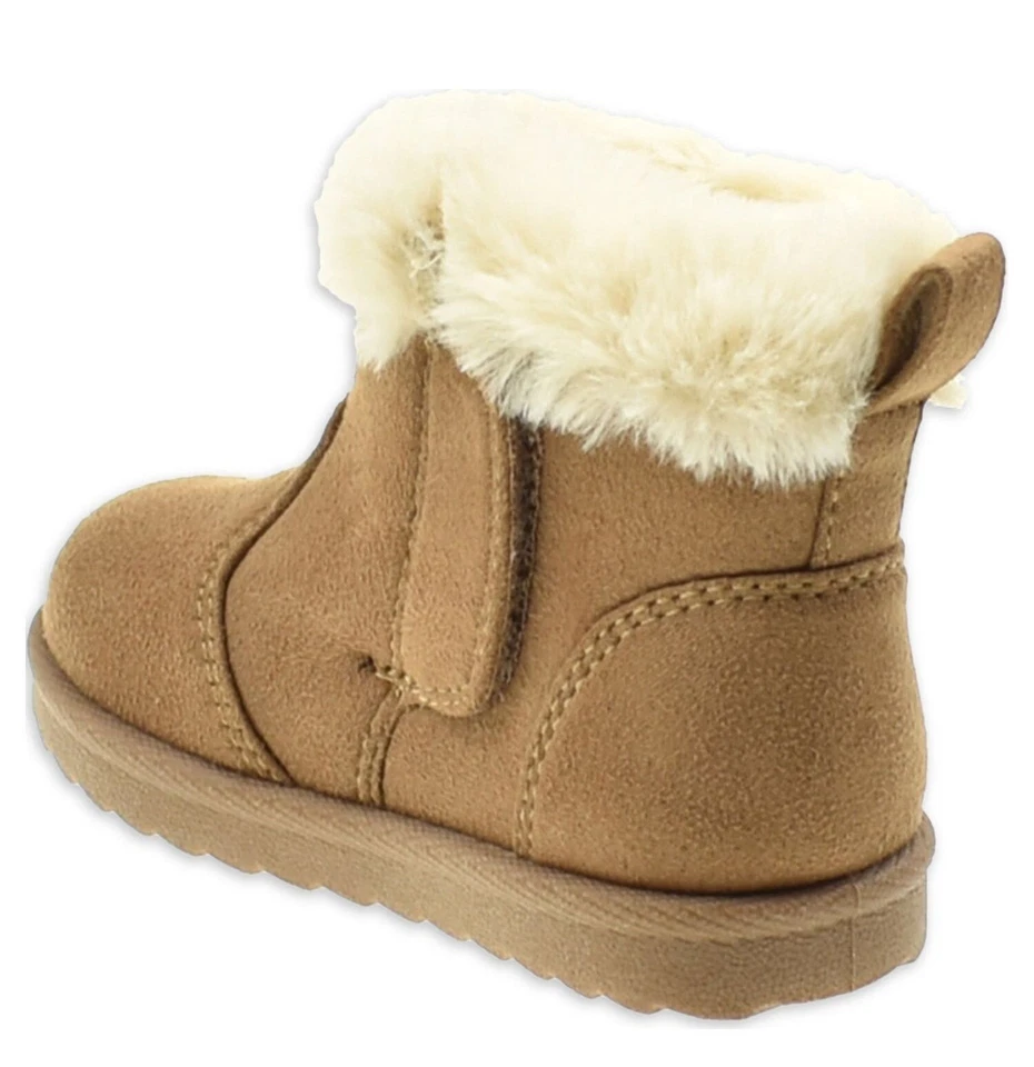 Baby Girl Tan Faux Shearling Boot Size 2 Warm Christmas gift for Baby 3 Months - Image 3 of 4