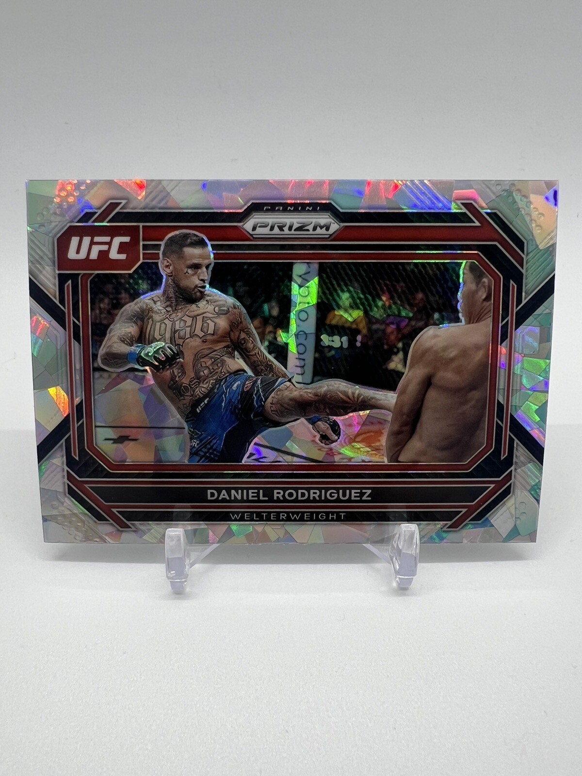 2023 Panini Prizm UFC Daniel Rodriguez Cracked Ice #60