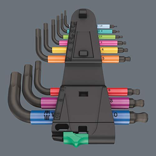 Wera 5133164001 950/9 Hex-Plus Multicolour 2 L-key set metric BlackLaser 9 pi... - Picture 3 of 12