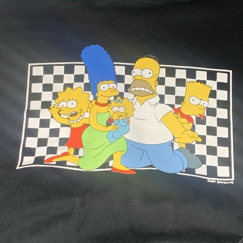 Vans Matt Groening The Simpsons Family Collab Pullover Hoodie Unisex Black Sz M - Picture 4 of 22