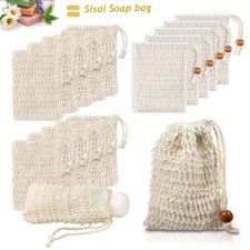 Natural Sisal Soap Bag. Exfoliating Soap Saver Pouch/Holder 9 x 14 cm