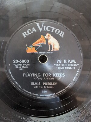 78 RPM Playing For Keeps Too Much Elvis Presley RCA Victor 20-6800