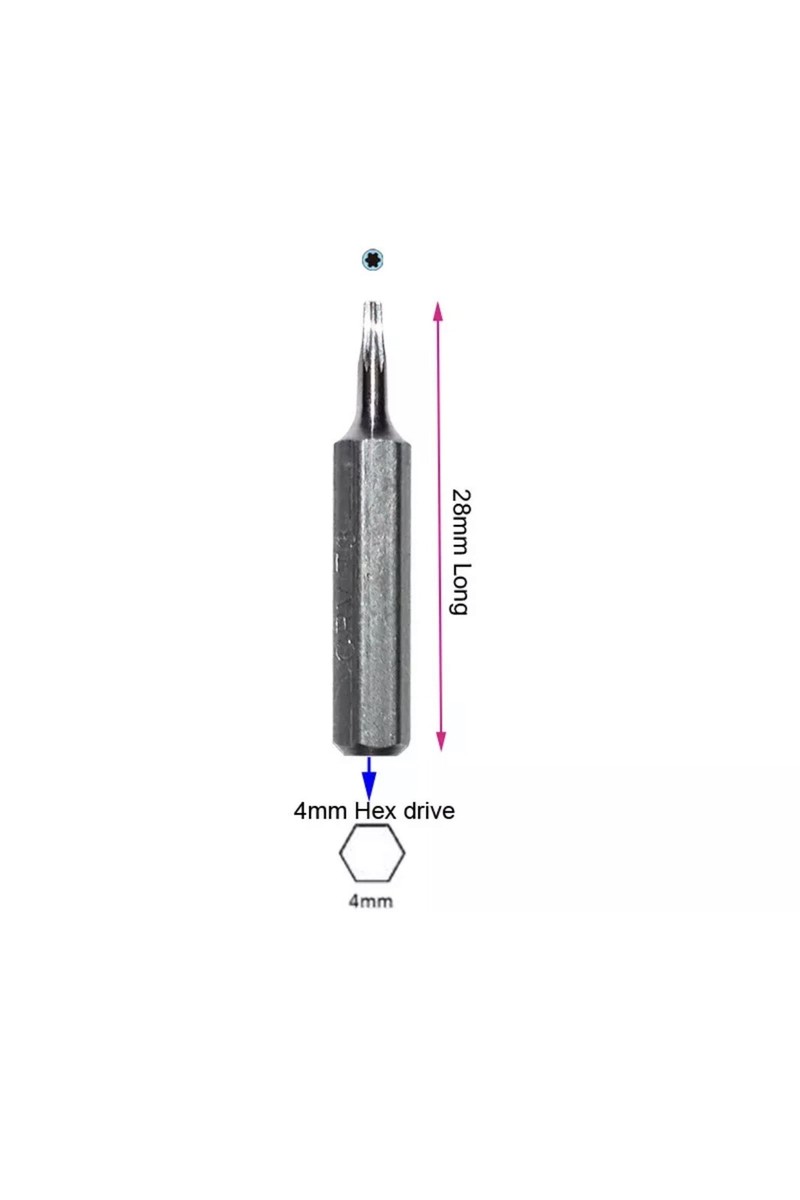 6X Torx screwdriver Bit Set T1, T2, T3, T4, T5, TR6 (T6 6X Torx screwdriver Bit Set T1, T2, T3, T4, T5, TR6 (T6