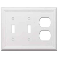 White Chelsea Switch Plate Cover Wallplate