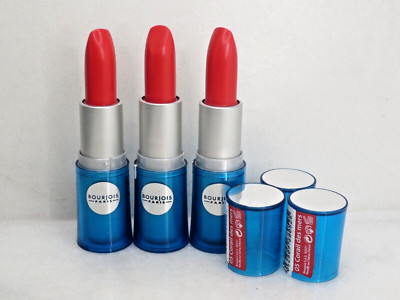 BOURJOIS PARIS LIPSHINE LOVELY BRILLE 05 CORAIL DES MERS 0.1 OZ NWOB LOT OF 3