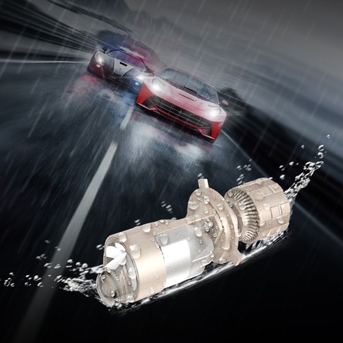 H4 9003 Laser Bi LED Projector Hyperboloid Lens Motor Headlight Osram 3535 Chips - Foto 9 di 9