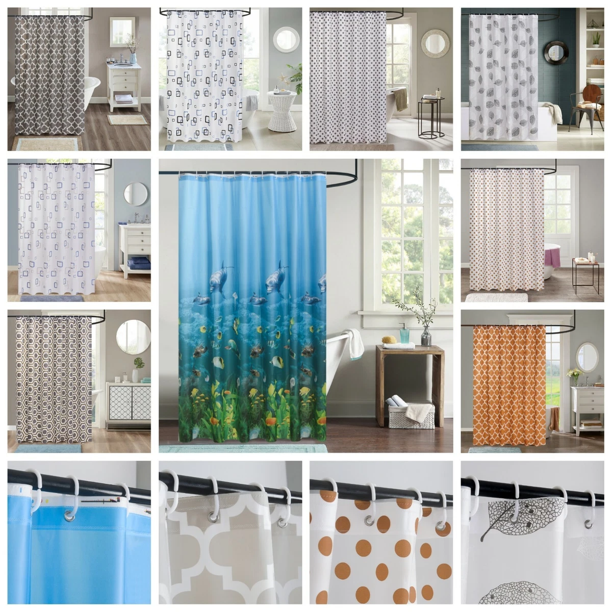 Shower Curtains, Shower Liners & Shower Accessories