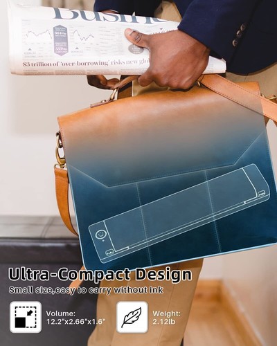 Lot papier tatouage imprimante thermique sans encre Bluetooth sans fil portable A4 - Photo 7/30