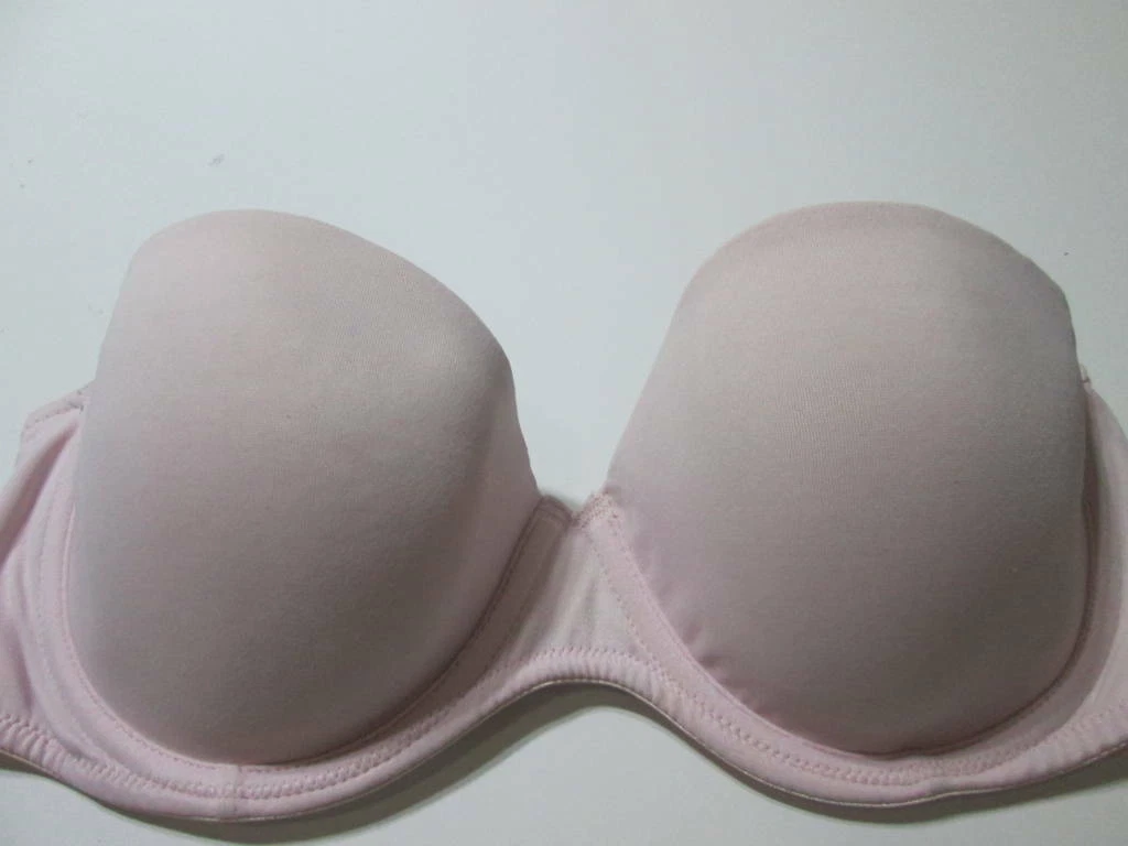 Aerie Size 32C Bra Pink Underwired Lined Strapless Adjustable Lingerie