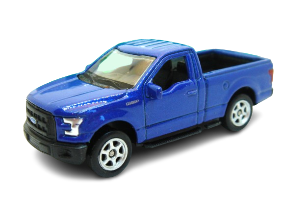 Welly NEX 2015 Ford F-150 Regular Cab Blue 1:60 1:64 Scales 3 Inch Toy Car