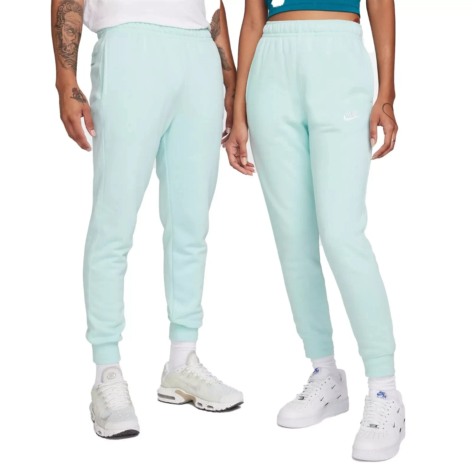 Nike Sportswear Club Fleece Jade Ice/White BV2671-346 Joggers Pants Small